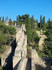 murallas del castillo de Gibralfaro