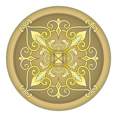 Gold ornament vector