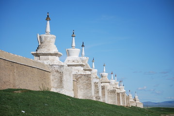 Monastere d'Erdenet Zuu et ses 108 stupas, Mongolie
