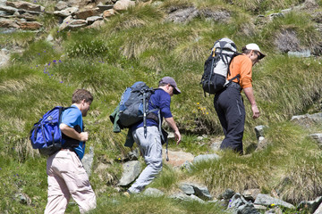 Wanderung zum Matterhorn in der Schweiz
