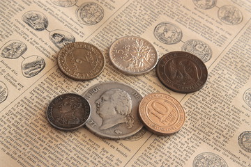 Pièces de monnaies anciennes