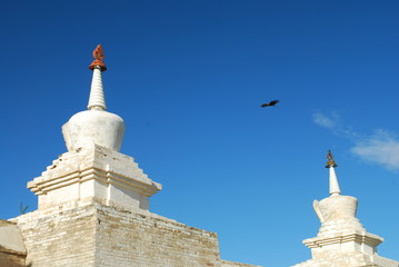 Monastere d'Erdenet Zuu et ses 108 stupas