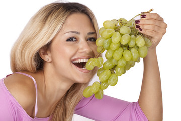 Healthy Lifestyle, Girl and Fruits