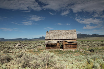 Old house out in rural mountains