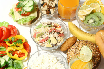 healthy nutrition and diet