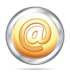 Contact gold and silver icon