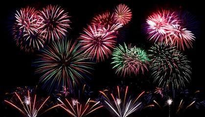 colorful fireworks