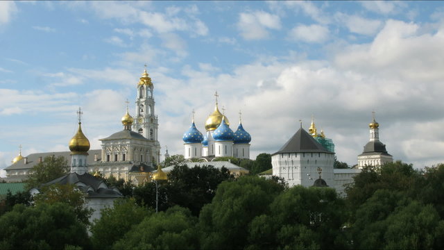 Trinity Lavra of Saint Sergius in Sergiev Posad city, Russia.