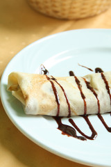 Pancake on plate