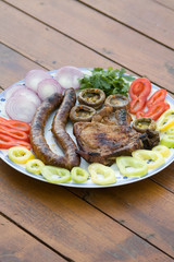 Sausage on plate 11