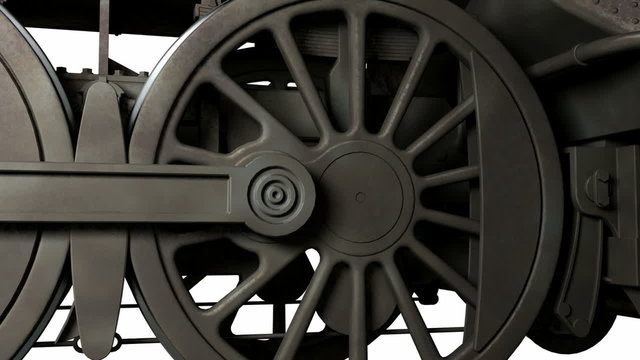 Motion wheel of antique train