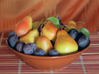 Pears and plums