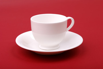 White porcelain cup