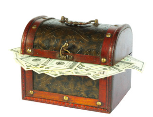 box with money