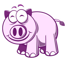cartoon  pig