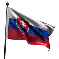 High resolution flag of Slovakia
