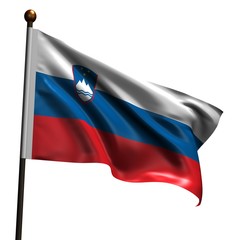 High resolution flag of Slovenia
