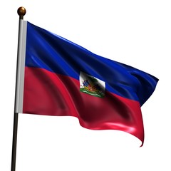 High resolution flag of Haiti