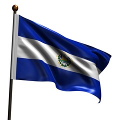 High resolution flag of El Salvador