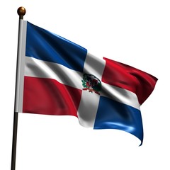 High resolution flag of Dominican Republic