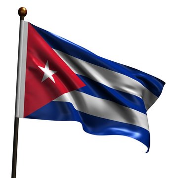 High resolution flag of Cuba