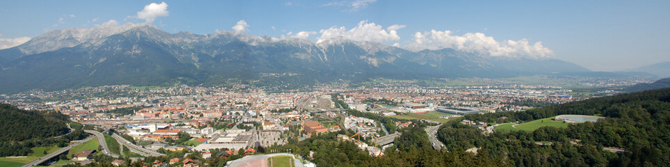 Fototapeta na wymiar Panorama Innsbruck