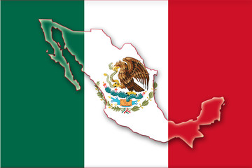 mexico mexiko flag flagge shape