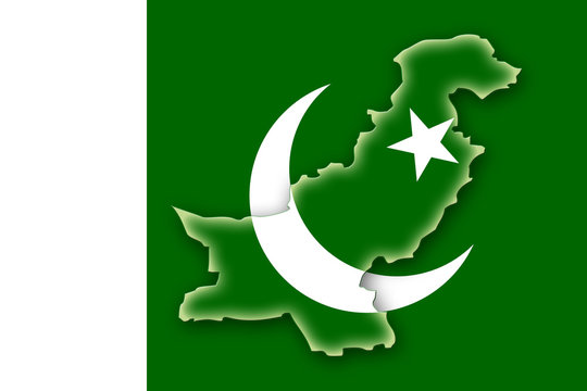 pakistan flag flagge shape
