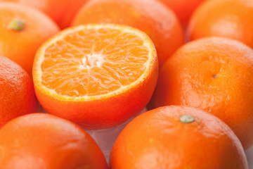 ripe mandarins background