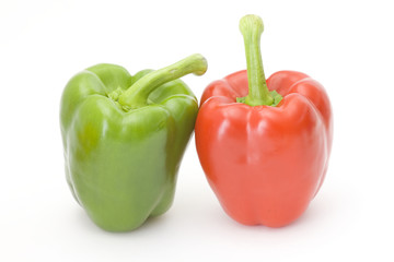 red and green peppers