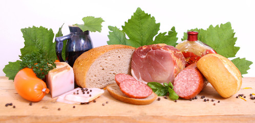 wurst und schinken,fleisch