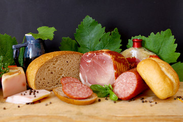 wurst und schinken,fleisch