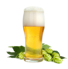 glass with beer