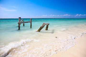 beach at Caribbean sea