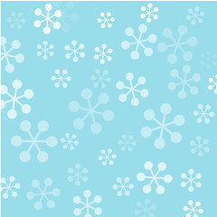 Background with vector snowflakes