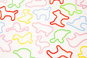 Brightly colored abstract anmial background.