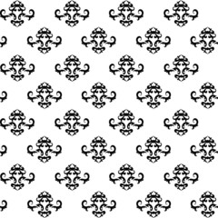 Seamless black ornament pattern
