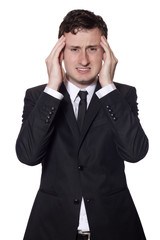 businessman with headache