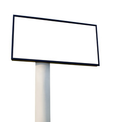 Blank Billboard on white background