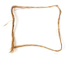 hemp border isolated