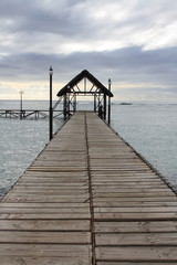 Fototapeta premium Jetty im Indischer Ozean