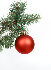 weihnachts-dekoration mit den kugeln