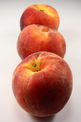 isolated peaches