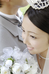 笑顔の新婦