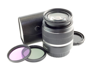 Photo-lens, filter isolated.