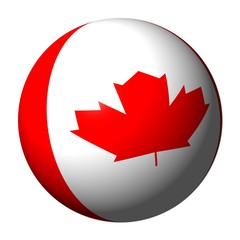 Canadian flag sphere