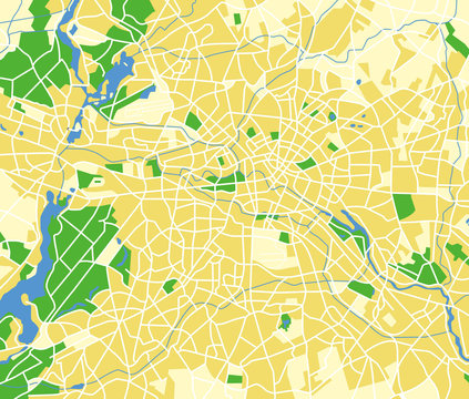 vector map of berlin.