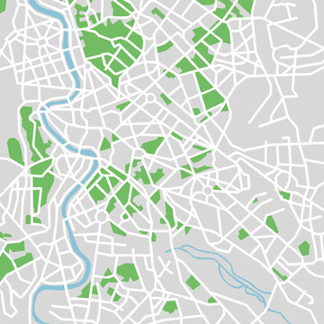 vector map of rome.