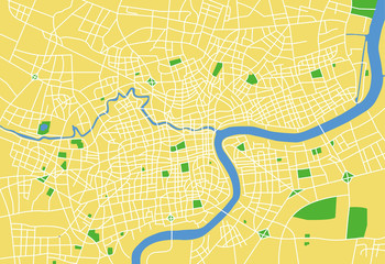 Naklejka premium vector map of shanghai.