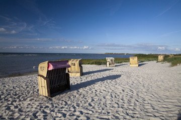 Strandkörbe an der Ostsee